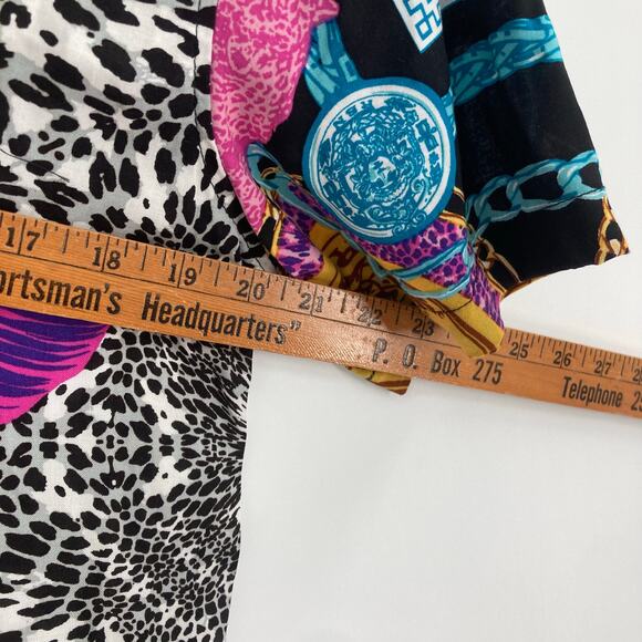 Reason Design Multi All Over Print Button Short Sleeve Shirt Men’s Medium NEW - Picture 14 of 14